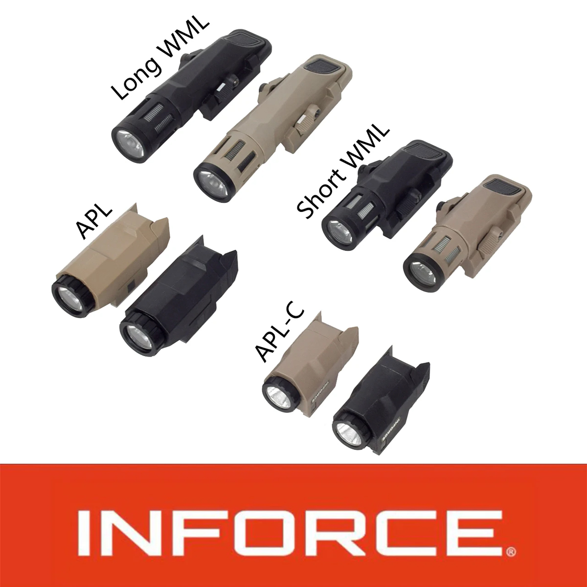 Timing Light Gun - Тактический INFORCE WML APL нейлоновая винтовка,